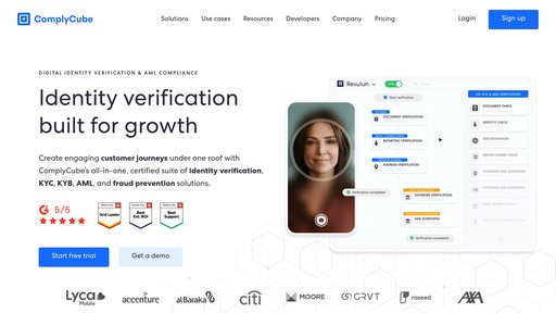 ComplyCube - Plateforme de conformité avec vérification d'identité et solutions KYC - Logo