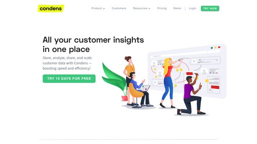 Condens - Plataforma investigación de usuarios con análisis automático y colaboración - Logo