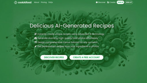 cookAIfood - Smart cooking platform for personalized recipes and food image creation - Logo