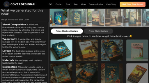 CoverDesignAI - Generador de portadas de libros personalizadas y profesionales - Logo