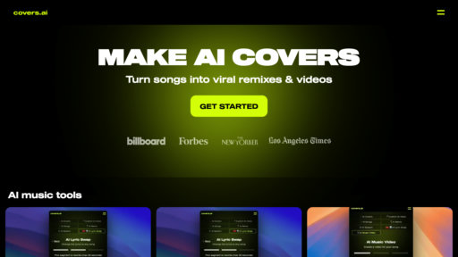 Covers AI - Create custom song covers and original music with voice cloning - Logo
