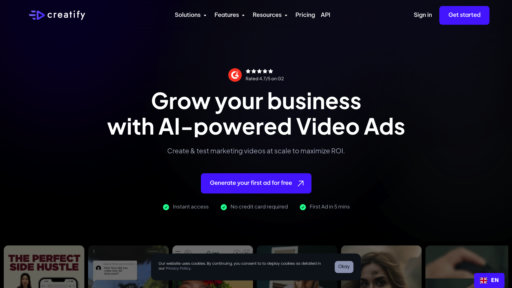 Creatify AI - Crea videos profesionales con presentadores virtuales y plantillas - Logo