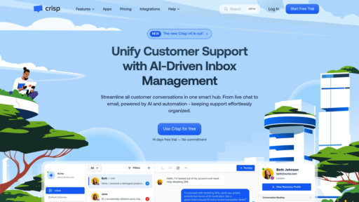 Crisp - Plateforme d'assistance client avec chat en direct et messagerie unifiée - Logo