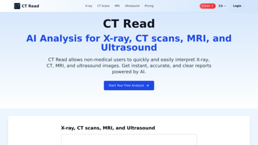 CT Read - Análisis inteligente de imágenes médicas con interpretación rápida - Logo