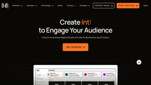D-ID - Plateforme de création d'avatars numériques avec synchronisation labiale multilingue
