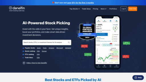 Danelfin - Plataforma de análisis bursátil con calificaciones predictivas y optimización de cartera - Logo