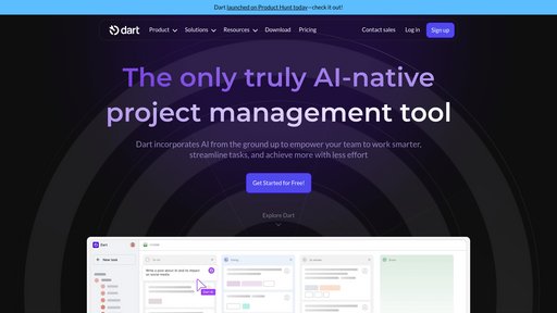 Dart - Gestión de proyectos inteligente con automatización y colaboración en equipo - Logo