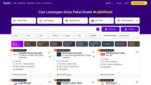 Dealls - Plataforma de empleo indonesia, matching inteligente y mentoría profesional gratuita - Logo