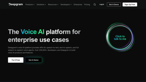 Deepgram - Deepgram: Transcripción de voz y síntesis de voz con precisión - Logo
