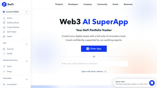 De.Fi - Plataforma DeFi segura, auditoría de contratos y seguimiento multi-cadena - Logo