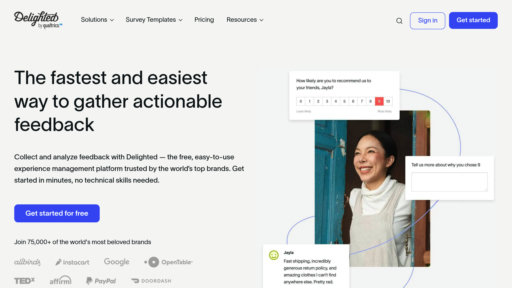 Delighted - Automated Customer Feedback Platform - Logo