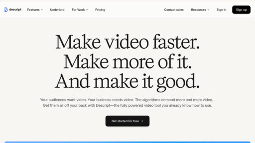 Descript - Descript: Edita video y audio modificando texto con transcripción automática - Logo