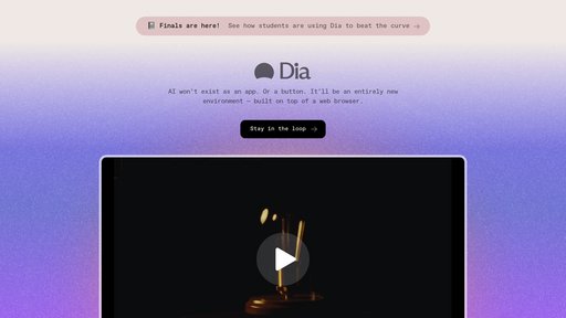 Dia - Navigateur intelligent automatisant les tâches par commandes vocales - Logo