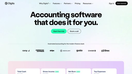 Digits - 智能会计平台，自动化财务管理和实时数据分析 - Logo