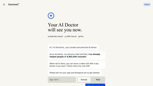 Doctronic - Plataforma médica inteligente para diagnóstico y análisis de síntomas - Logo
