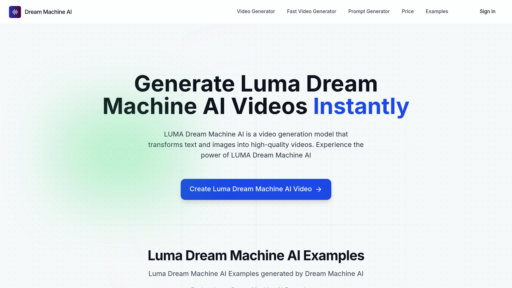 Dream Machine AI - Generador de vídeos inteligente: texto a vídeos cinematográficos realistas - Logo