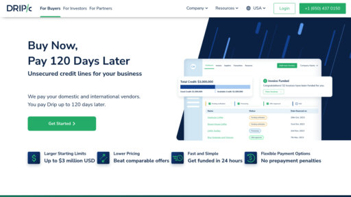 Drip Capital - 中小企业跨境贸易融资平台，无抵押快速资金周转 - Logo