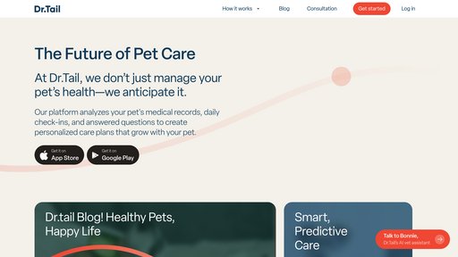 Dr.Tail - Smart pet health platform with personalized care and real-time monitoring - Logo