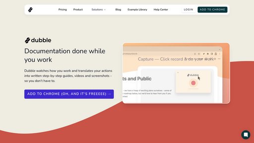 Dubble - Genera automáticamente tutoriales paso a paso desde grabaciones de pantalla - Logo