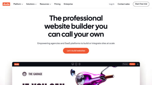 Duda - 智能建站平台，响应式设计与电商功能 - Logo