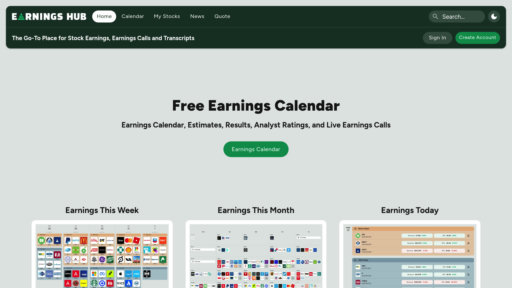 EarningsHub - Plataforma de seguimiento de resultados con calendarios y resúmenes en tiempo real - Logo