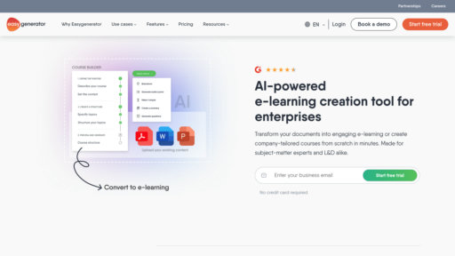 Easygenerator - Plateforme e-learning intelligente pour créer des formations personnalisées - Logo