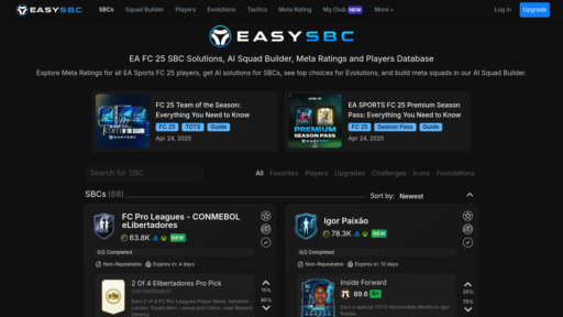 EasySBC - Soluciones SBC inteligentes y construcción de equipos optimizada para EA FC - Logo