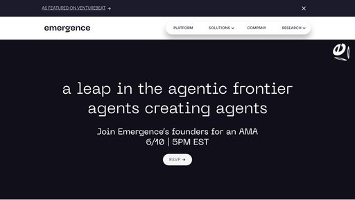 Emergence AI - Plataforma de IA empresarial automatizando flujos de trabajo complejos - Logo