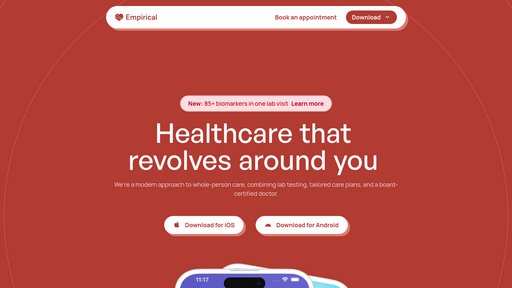 Empirical Health - Gestión de salud personalizada con datos wearables y seguimiento médico - Logo