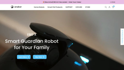 Enabot EBO AIR - Robot doméstico inteligente para vigilancia y compañía de mascotas - Logo