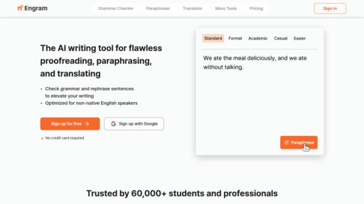 Engram - Intelligent English writing assistant with auto-proofreading and style rewriting - Logo