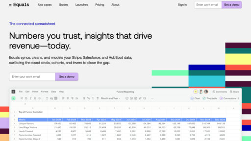 Equals - Intelligent spreadsheet platform with real-time data analysis and automated reporting - Logo