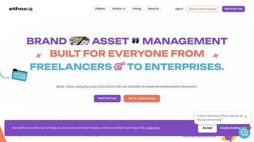 Ethos - 智能品牌资产管理，集中展示品牌资源维护统一性 - Logo