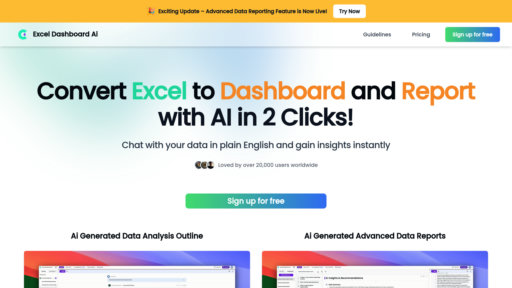 ExcelDashboard AI - Convierte Excel en dashboards interactivos usando lenguaje natural - Logo