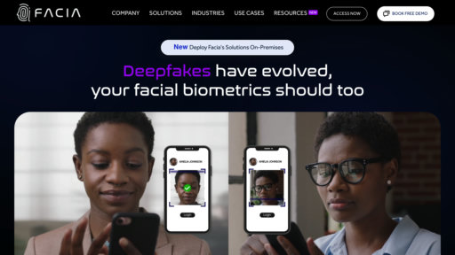 Facia.ai - Verificación de identidad facial con detección de vitalidad y protección antifraude - Logo