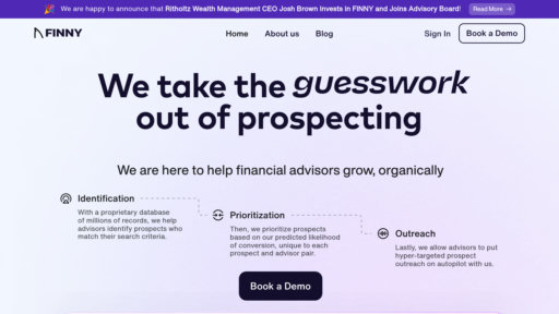 FINNY AI - Financial advisor prospecting platform with smart automation and client matching - Logo