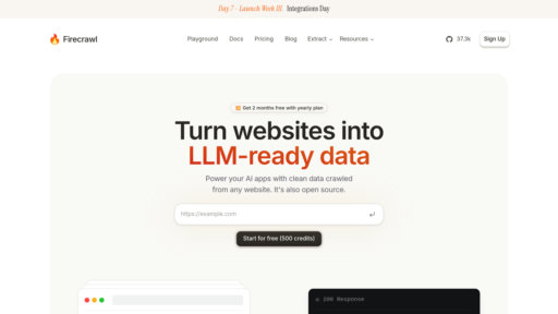 Firecrawl - 智能网站爬虫API，将网页转为结构化数据 - Logo