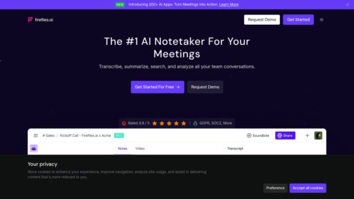 Fireflies.ai - Assistant de réunion intelligent pour transcription automatique et analyse - Logo