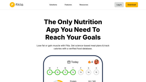 Fitia - Smart nutrition coach with personalized meal plans and macro tracking - Logo