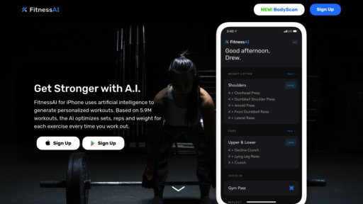FitnessAI - App de fitness inteligente con entrenamientos personalizados y análisis corporal - Logo