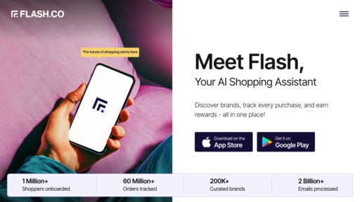 Flash - 智能购物平台，订单管理与消费分析，安全奖励系统 - Logo