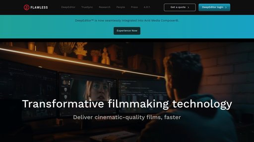 Flawless AI - Herramienta cinematográfica inteligente para editar diálogos y mejorar interpretaciones - Logo