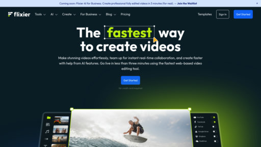 Flixier - Éditeur vidéo cloud avec collaboration d'équipe et rendu intelligent - Logo