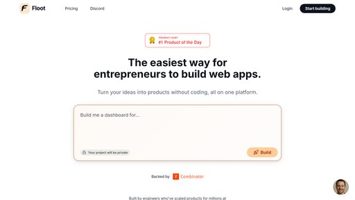 Floot - No-code platform for building applications and websites visually - Logo