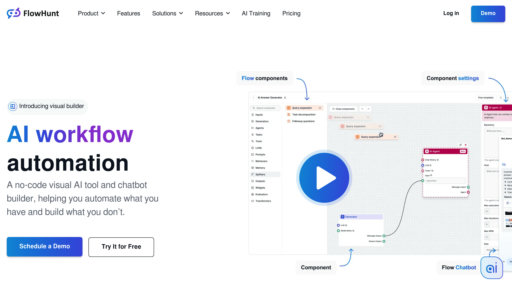 FlowHunt - Plataforma sin código para chatbots inteligentes y creación de contenido automatizada - Logo