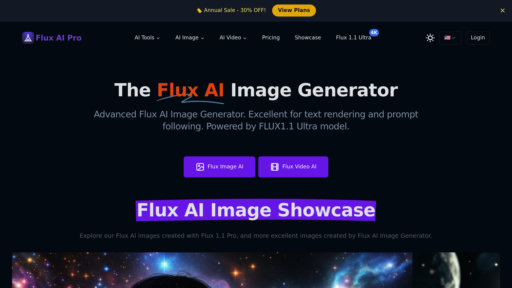 Flux AI Pro - Generador de imágenes inteligente con salida HD e interpretación precisa de texto - Logo