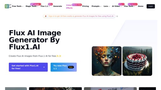 Flux.1 AI - AI image generator: transform text into stunning visuals instantly - Logo
