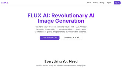 Flux.1 - Generador de imágenes IA con múltiples modelos para creación visual rápida - Logo