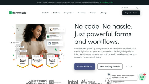 Formstack - No-code forms and workflow automation platform for business digitization - Logo
