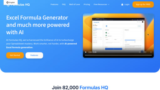 Formulas HQ - Smart spreadsheet tool that automatically generates Excel and Google Sheets formulas - Logo